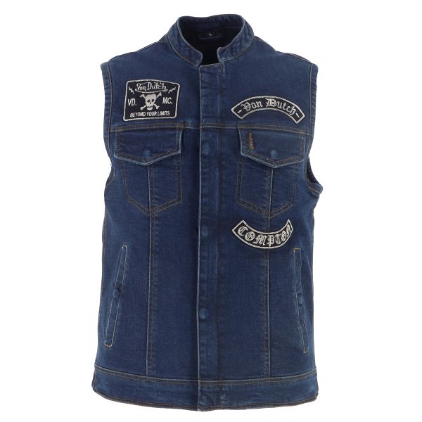 Cazadora moto Von Dutch Apache Denim Blue Dirty