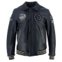 Cazadora moto Von Dutch Brooklyn Leather Wash Negro