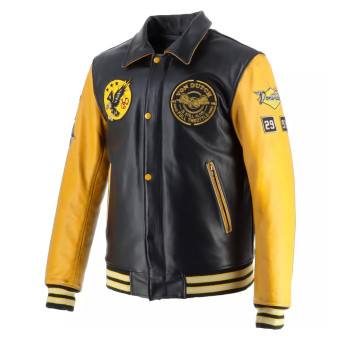 Von Dutch Brooklyn Leather Wash Negro Amarillo
