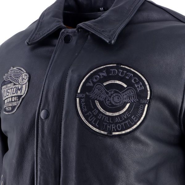 Von Dutch Brooklyn Leather Wash Negro