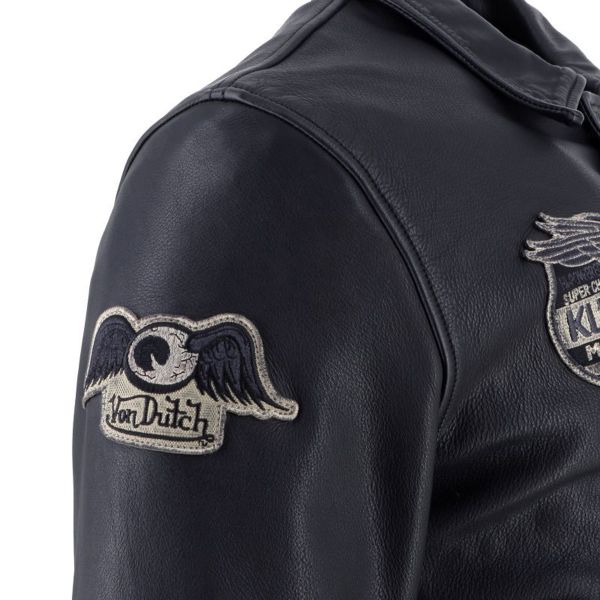 Von Dutch Brooklyn Leather Wash Negro