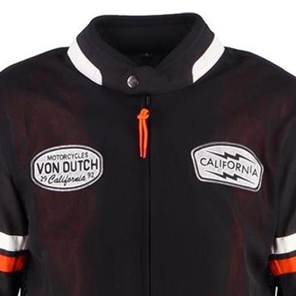 Von Dutch California Air Mesh Negro Naranja Blanco