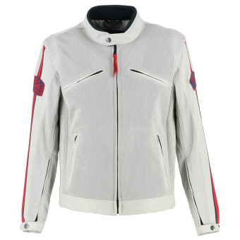 Cazadora moto Von Dutch Fast Air Mesh Plata Rojo Azul Cazadora moto Von Dutch Fast Air Mesh Plata Rojo Azul