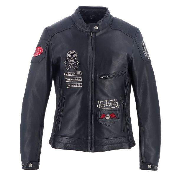 Cazadora moto Von Dutch Pretty Leather Soft Black