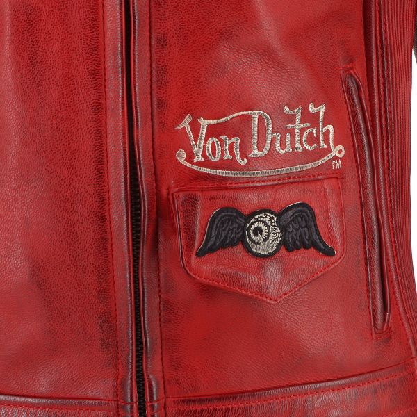 Von Dutch Pretty Leather Soft Red