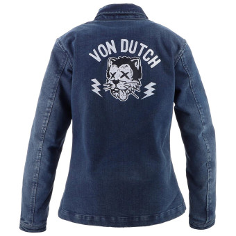 Von Dutch Pussycat Cotton Denim Azul Sucio