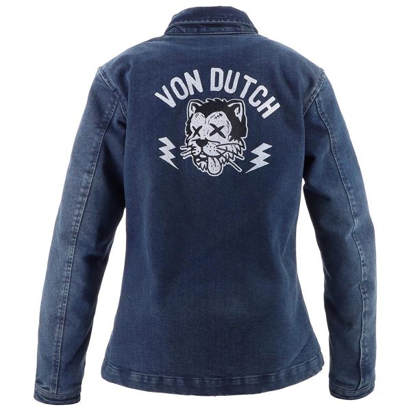 Von Dutch Pussycat Cotton Denim Azul Sucio