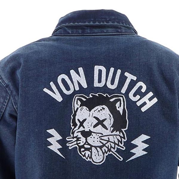 Von Dutch Pussycat Cotton Denim Azul Sucio