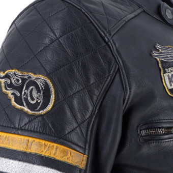 Von Dutch Race Now Cuero Negro Blanco Amarillo
