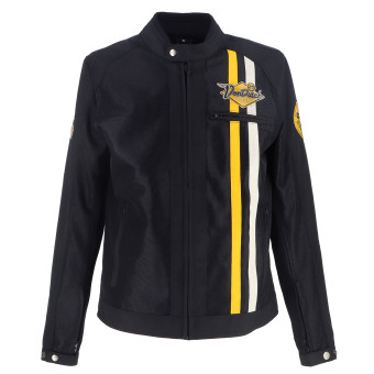 Cazadora moto Von Dutch Speed Racer Air T-Mesh Black White Yellow