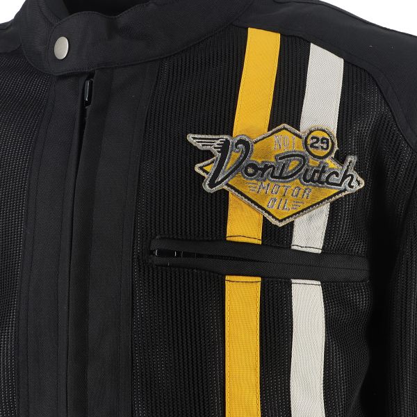 Von Dutch Speed Racer Air T-Mesh Black White Yellow