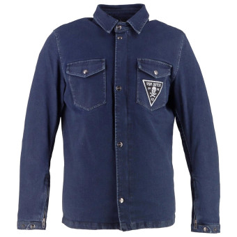 Cazadora moto Von Dutch Stray Cat Coton Denim Azul Sucio