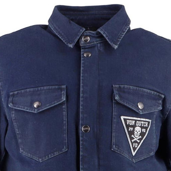 Von Dutch Stray Cat Coton Denim Azul Sucio