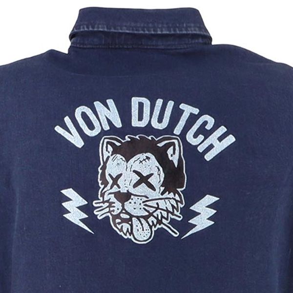 Von Dutch Stray Cat Coton Denim Azul Sucio