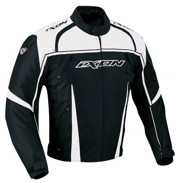Cazadora moto Ixon Typhon Negro Blanco