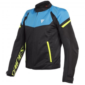 Cazadora moto Dainese Bora Air Black Fire Blue Fluo Yellow