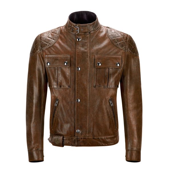 Cazadora moto Belstaff Brooklands Leather Burnt Cureo Cazadora moto Belstaff Brooklands Leather Burnt Cureo