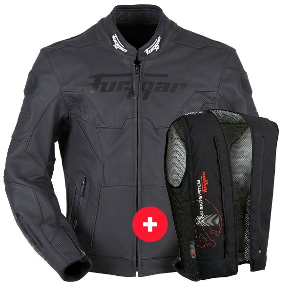 Cazadora moto Furygan Bullring Black + Fury Air Bag System