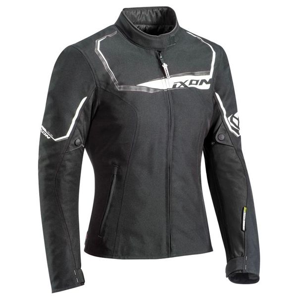Cazadora moto Ixon Challenge Lady Black White