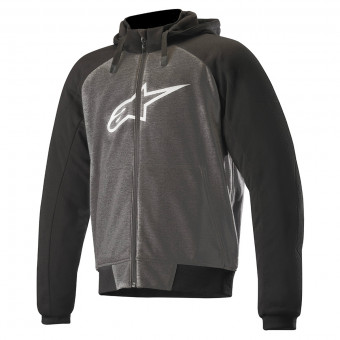 Cazadora moto Alpinestars Chrome Sport Hoodie Anthracite Black White Cazadora moto Alpinestars Chrome Sport Hoodie Anthracite Black White
