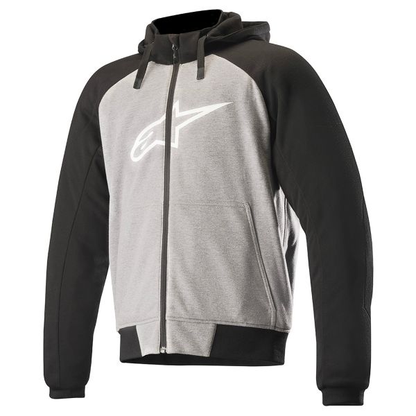 Cazadora moto Alpinestars Chrome Sport Hoodie Melange Gray Black