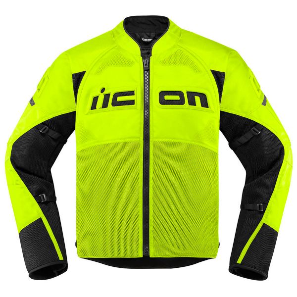 Cazadora moto ICON Contra 2 Hi-Viz Yellow