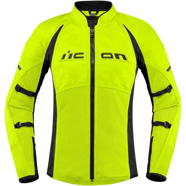 Cazadora moto ICON Contra 2 Woman Hi-Viz