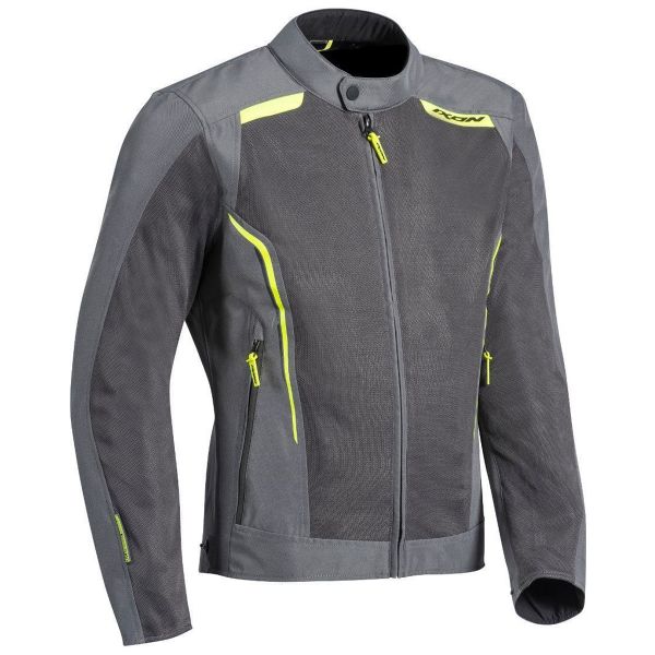 Cazadora moto Ixon Cool Air Grey Yellow Cazadora moto Ixon Cool Air Grey Yellow