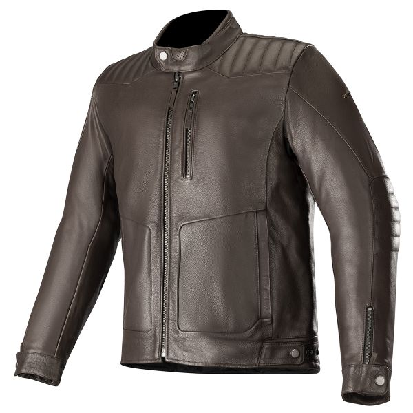 Cazadora moto Alpinestars Crazy Eight Leather Tobacco Brown