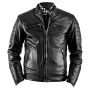Cazadora moto Helstons Cruiser Leather Rag Black