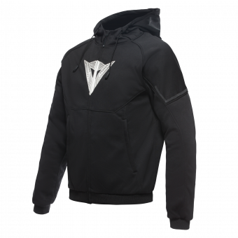 Cazadora moto Dainese Daemon-X Safety Hoodie Black Black White