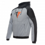 Cazadora moto Dainese Daemon-X Safety Hoodie Melange Grey Black Red Fluo