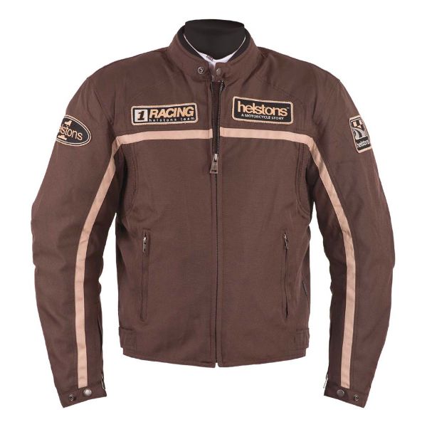 Cazadora moto Helstons Daytona Brown Beige