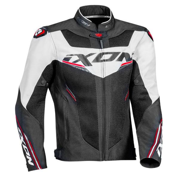 Cazadora moto Ixon Draco Black Grey Red