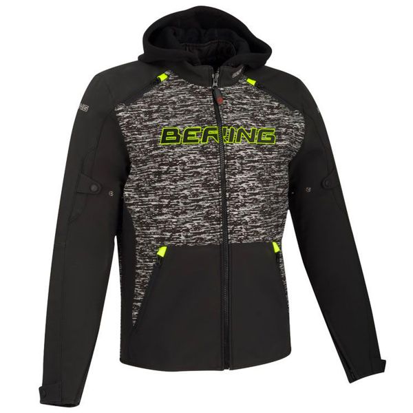 Cazadora moto Bering Drift Black Grey Reflect Night