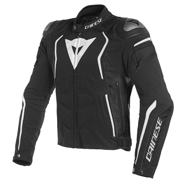 Cazadora moto Dainese Dyno Tex Black White