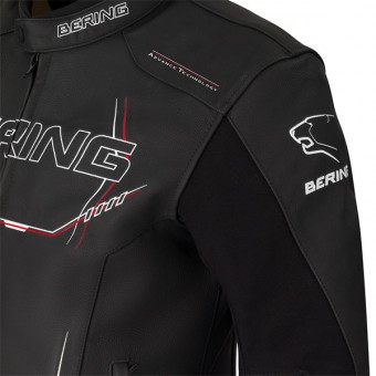 Bering Forcio Cuero Negro Blanco Rojo