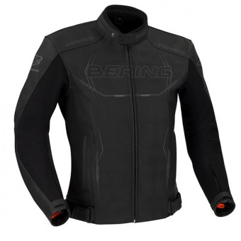Cazadora moto Bering Forcio Cuero Negro Gris