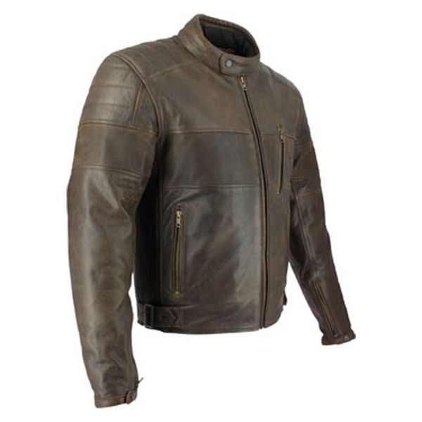 Cazadora moto Soubirac Frisco II Marr�n