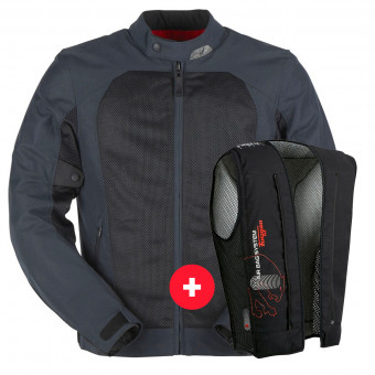 Cazadora moto Furygan Genesis Mistral Evo 2 Blue Black + Fury Air Bag System