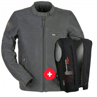 Cazadora moto Furygan Glenn Gun Grey + Fury Air Bag System