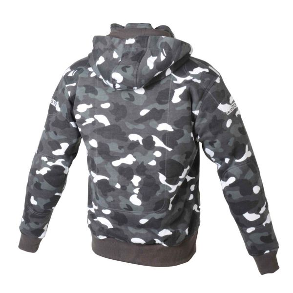 Booster Hoodie Core Camuflaje Negro Blanco