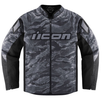 Cazadora moto ICON Hooligan Tiger Blood Jacket Grey