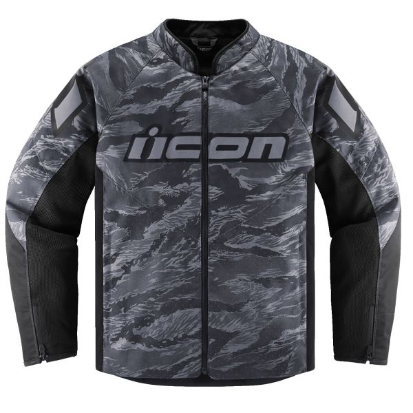 Cazadora moto ICON Hooligan Tiger Blood Jacket Grey