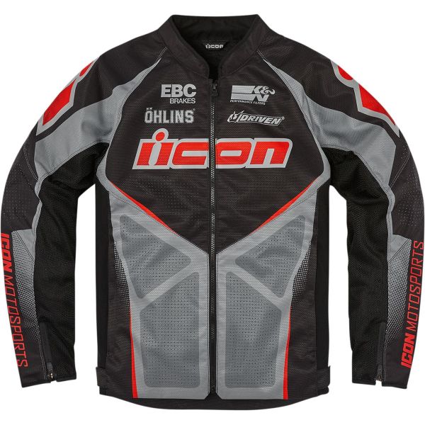 Cazadora moto ICON Hooligan Ultrabolt Black