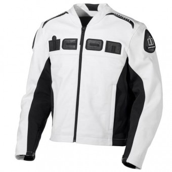 Cazadora moto ICON Accelerant Jacket White
