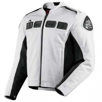 Cazadora moto ICON Accelerant Perforated White