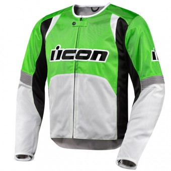 Cazadora moto ICON Overlord Green