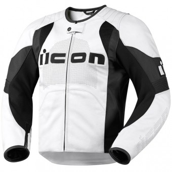Cazadora moto ICON Overlord Jacket White