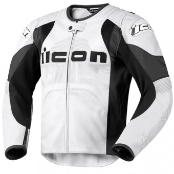 Cazadora moto ICON Overlord Prime White